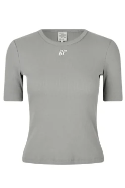 Dames t-shirt korte mouw grijs