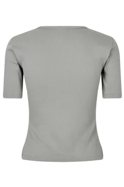 Dames t-shirt korte mouw grijs