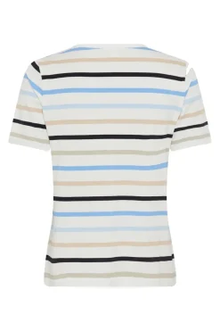Dames t-shirt korte mouw geel
