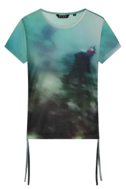 Dames t-shirt korte mouw groen