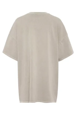 Dames t-shirt korte mouw grijs