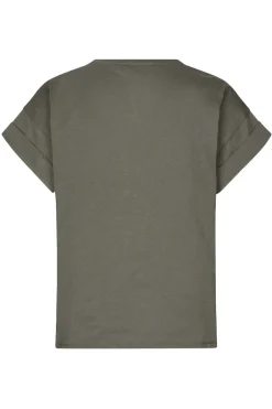 Dames t-shirt korte mouw groen
