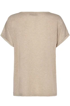 Dames t-shirt korte mouw goud