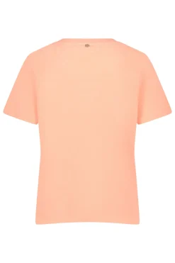 Dames t-shirt korte mouw oranje