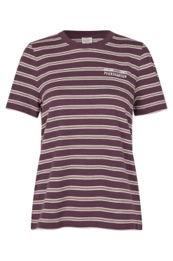 Dames t-shirt korte mouw paars