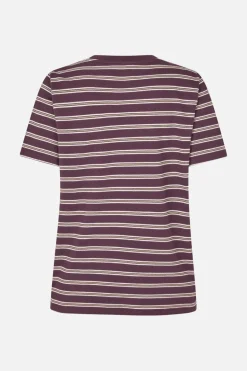 Dames t-shirt korte mouw paars
