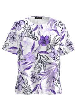 Dames t-shirt korte mouw paars