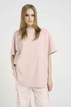 Dames t-shirt korte mouw rose