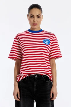 Dames t-shirt korte mouw rood