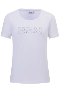 Dames t-shirt korte mouw wit