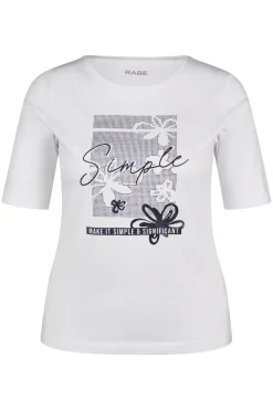 Dames t-shirt korte mouw wit