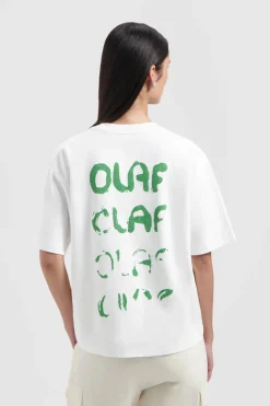Dames t-shirt korte mouw wit