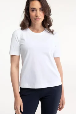 Dames t-shirt korte mouw wit