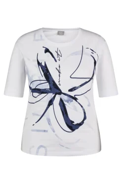 Dames t-shirt korte mouw wit