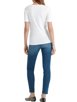 Dames t-shirt korte mouw wit