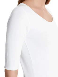 Dames t-shirt korte mouw wit