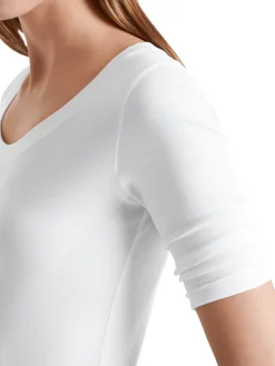 Dames t-shirt korte mouw wit
