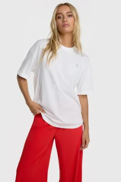 Dames t-shirt korte mouw wit
