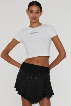 Dames t-shirt korte mouw wit
