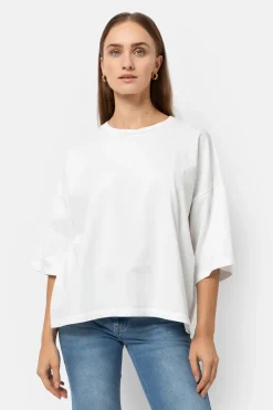 Dames t-shirt korte mouw wit