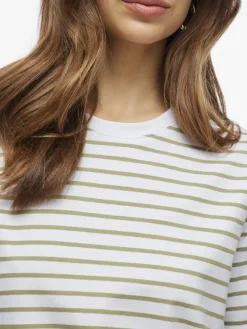 Dames t-shirt korte mouw wit