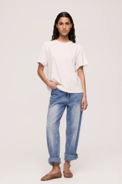 Dames t-shirt korte mouw wit
