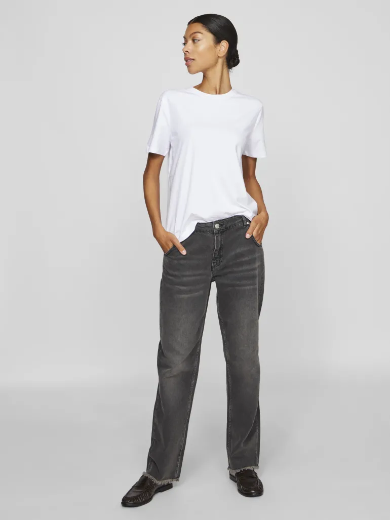 Dames t-shirt korte mouw wit