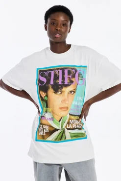 Dames t-shirt korte mouw wit