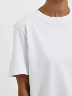 Dames t-shirt korte mouw wit