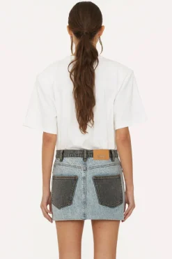 Dames t-shirt korte mouw wit