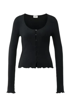 Dames t-shirt korte mouw zwart