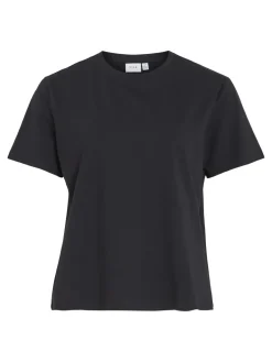 Dames t-shirt korte mouw zwart