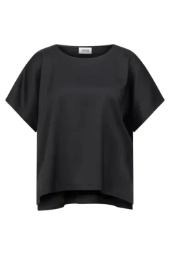 Dames t-shirt korte mouw zwart