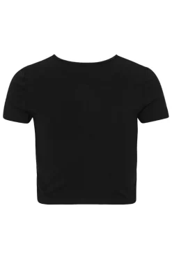Dames t-shirt korte mouw zwart