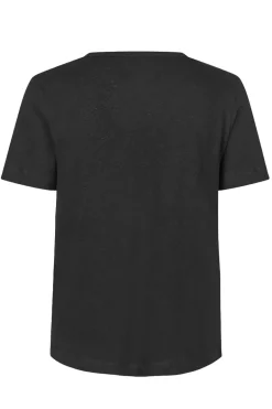 Dames t-shirt korte mouw zwart