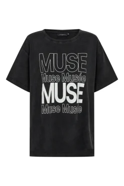 Dames t-shirt korte mouw zwart