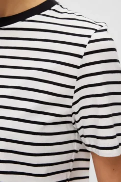 Dames t-shirt korte mouw zwart