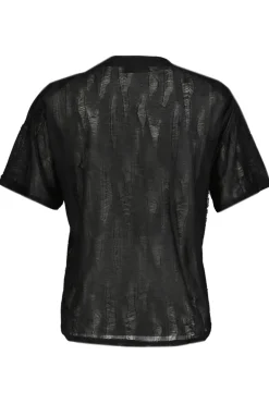 Dames t-shirt korte mouw zwart