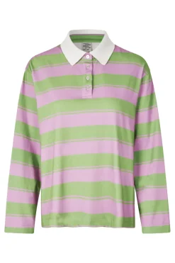 Dames t-shirt lange mouw groen
