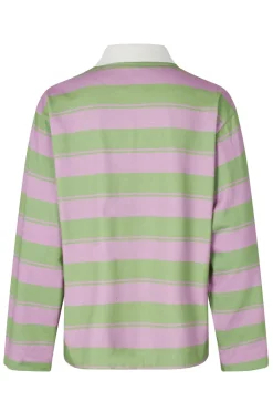 Dames t-shirt lange mouw groen