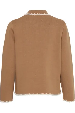 Dames vest bruin