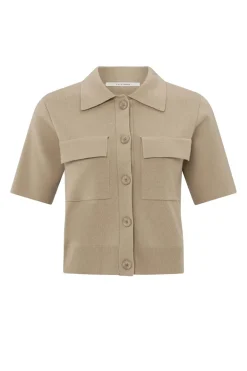 Dames vest bruin