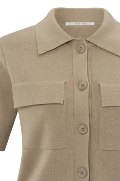 Dames vest bruin