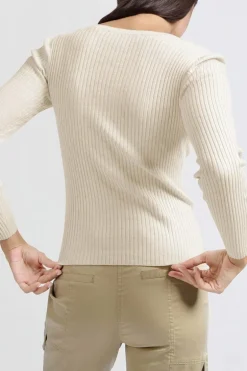 Dames vest bruin