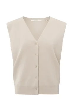 Dames vest bruin