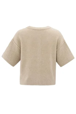 Dames vest bruin