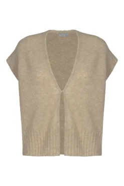 Dames vest bruin