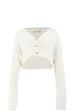 Dames vest ecru