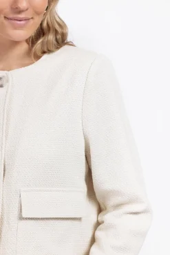 Dames vest ecru