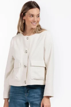 Dames vest ecru